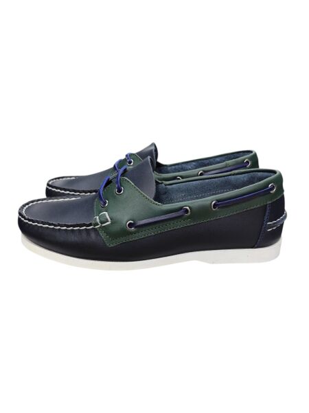 King Shoes Timberlant Ayakkabı Lacivert Yeşil