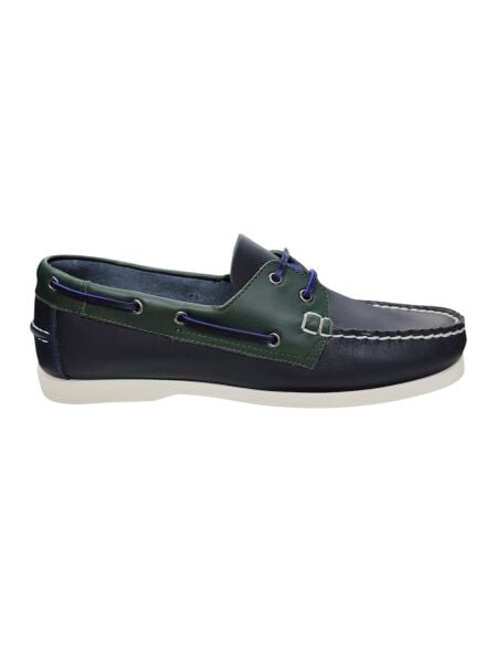 King Shoes Timberlant Ayakkabı Lacivert Yeşil