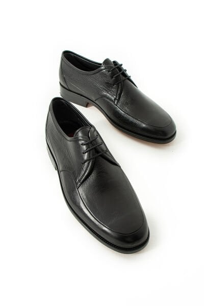 Güvener Kösele Taban Gerçek Deri Hakiki Rok, Siyah