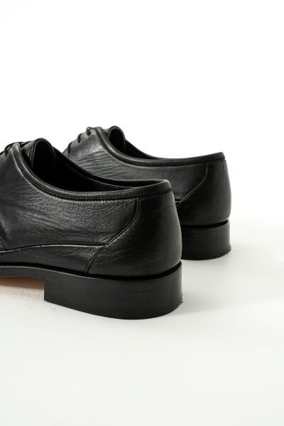 Güvener Kösele Taban Gerçek Deri Hakiki Rok, Siyah