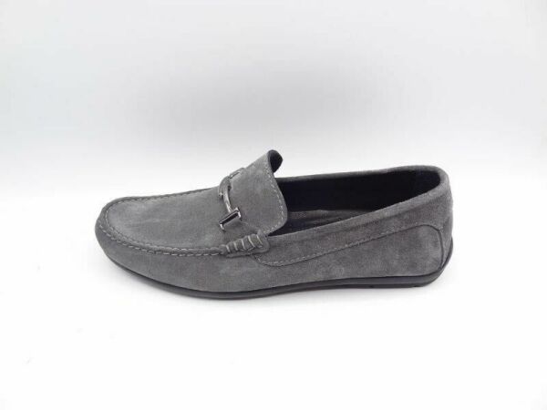 King Shoes 3210 Gri Süet Erkek Ayakkabı