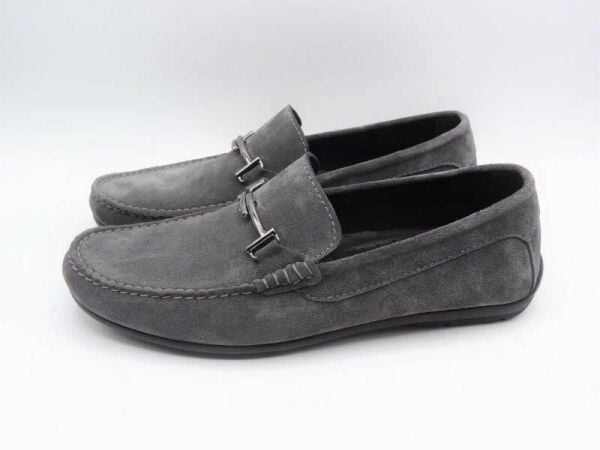 King Shoes 3210 Gri Süet Erkek Ayakkabı