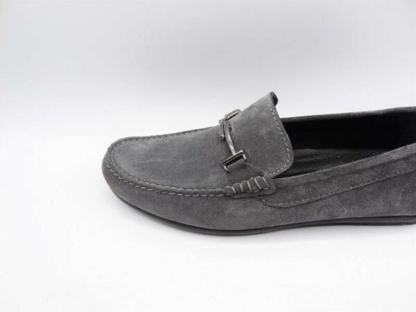 King Shoes 3210 Gri Süet Erkek Ayakkabı