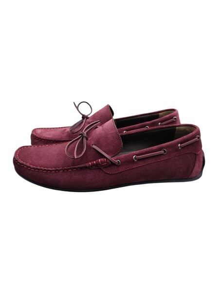 King Shoes Bordo Süet Büyük Numara Ayakkabı