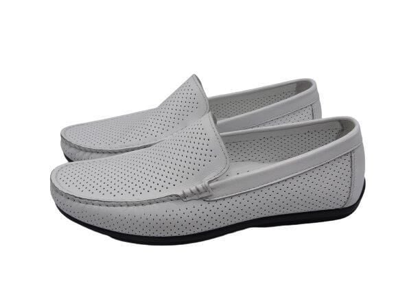 King Shoes 3221 Beyaz Erkek Ayakkabı