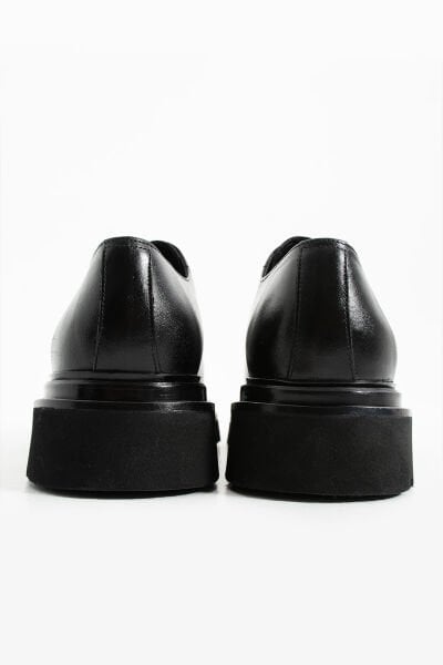 Güvener Yüksek Tabanlı Klasik Erkek Ayakkabı Siyah