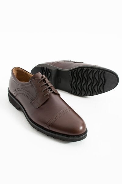 Güvener Bağcıklı Kahverengi Klasik Erkek Ayakkabı
