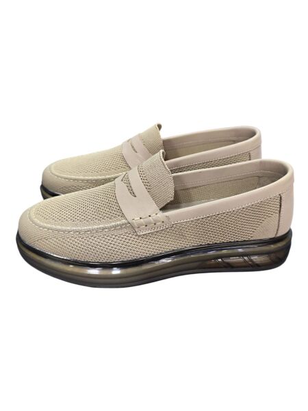 Güvener Şeffaf Taban Tekstil Bej Erkek Ayakkabı