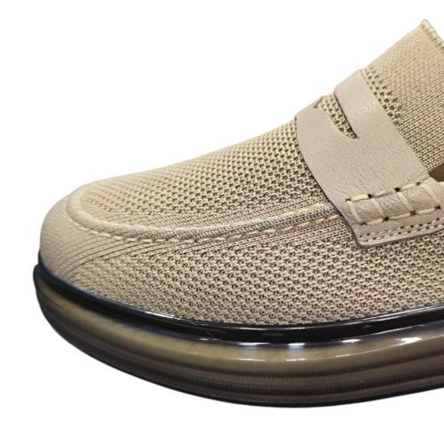 Güvener Şeffaf Taban Tekstil Bej Erkek Ayakkabı