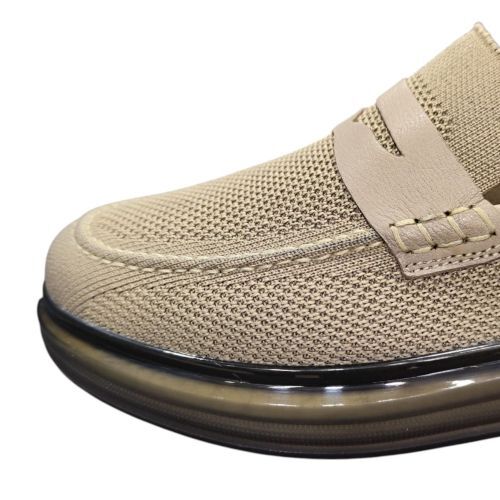 Güvener Şeffaf Taban Tekstil Bej Erkek Ayakkabı