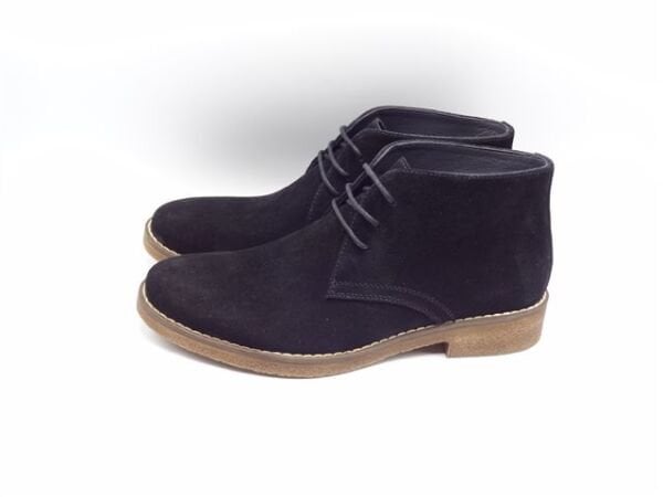 Güvener Bağcıklı Siyah Süet Chealse Erkek Bot AU14