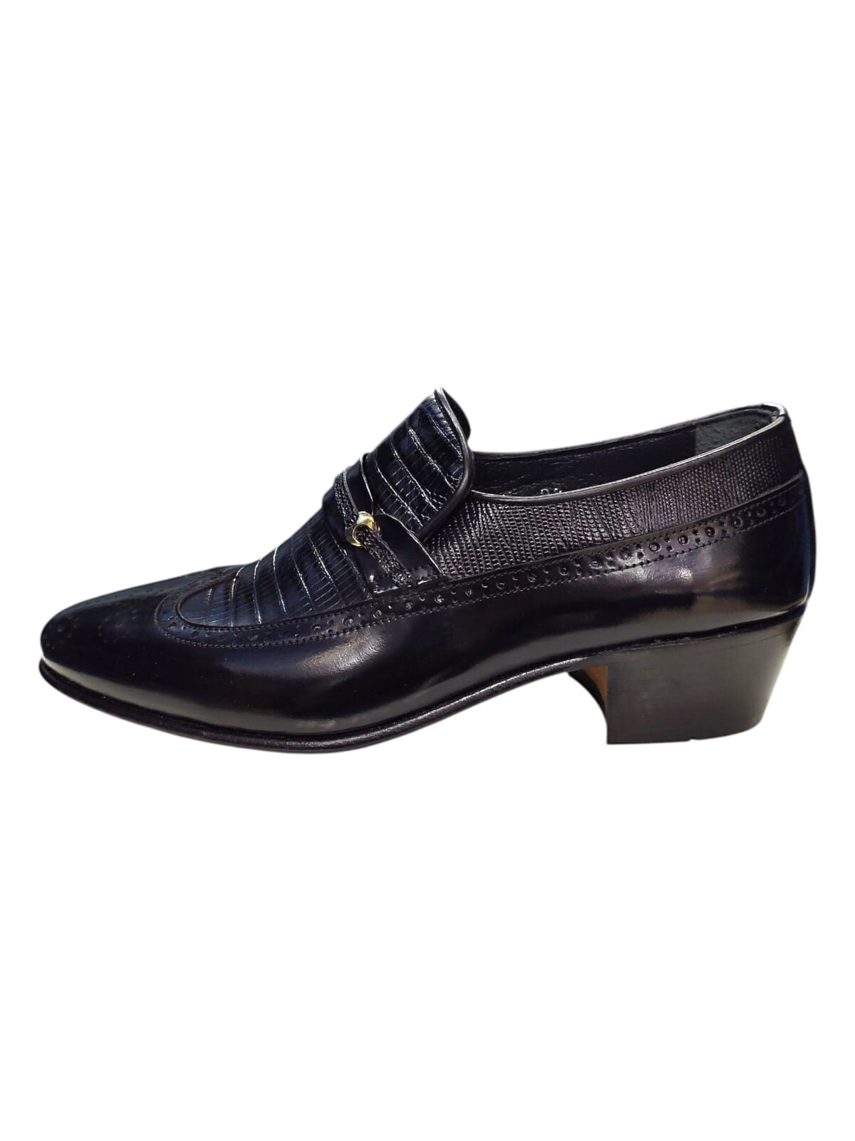 Güvener Fantazi Sivri Burun Erkek Ayakkabı Siyah