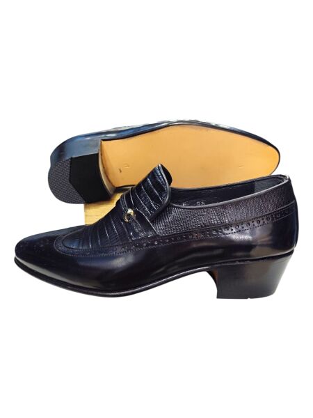 Güvener Fantazi Sivri Burun Erkek Ayakkabı Siyah