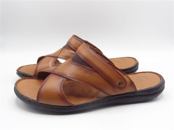 Büyük Numara Terlik  - Büyük No Sandalet TRD175 Taba